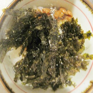 納豆韓国海苔丼